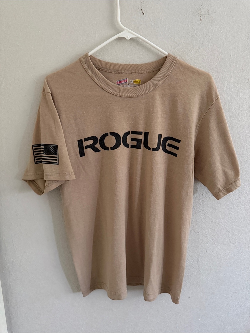 Rogue Fitness Tee Khaki M